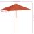 Umbrelă de soare de exterior, stâlp lemn, 150x200 cm, teracotă GartenMobel Dekor