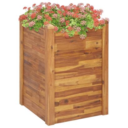 Strat înălțat de grădină, 60 x 60 x 84 cm, lemn masiv de acacia GartenMobel Dekor