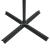Umbrelă în consolă cu LED, stâlp din oțel, negru, 250x250 cm GartenMobel Dekor