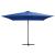 Umbrelă consolă cu LED, stâlp din oțel albastru azur 250x250 cm GartenMobel Dekor