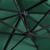 Umbrelă în consolă cu LED, stâlp din aluminiu verde 400x300 cm GartenMobel Dekor