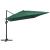 Umbrelă în consolă cu LED, stâlp din aluminiu verde 400x300 cm GartenMobel Dekor