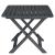 Set mobilier de bistro pliabil, 3 piese, antracit, plastic GartenMobel Dekor