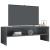 Dulap TV, gri extralucios, 120x40x40 cm, lemn prelucrat GartenMobel Dekor