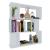 Bibliotecă/Separator cameră, alb, 80x24x96 cm, lemn prelucrat GartenMobel Dekor