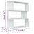 Bibliotecă/Separator cameră, alb, 80x24x96 cm, lemn prelucrat GartenMobel Dekor