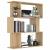 Bibliotecă/Separator, stejar sonoma, 80x24x96 cm lemn prelucrat GartenMobel Dekor