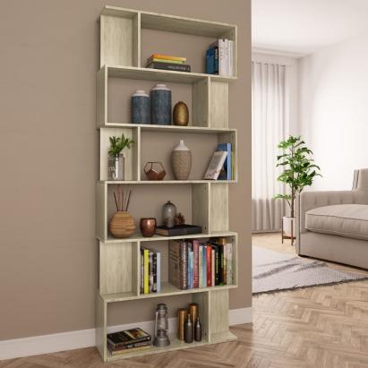 Bibliotecă/Separator, stejar sonoma 80x24x192 cm lemn prelucrat GartenMobel Dekor