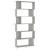 Bibliotecă/Separator, gri beton, 80x24x192 cm, lemn prelucrat GartenMobel Dekor