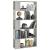 Bibliotecă/Separator, gri beton, 80x24x159 cm, lemn prelucrat GartenMobel Dekor