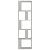 Bibliotecă/Separator, gri beton, 45x24x159 cm, lemn prelucrat GartenMobel Dekor