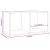Cutie de depozitare viniluri, alb, 71x34x36 cm, lemn compozit GartenMobel Dekor