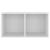 Cutie de depozitare viniluri, alb, 71x34x36 cm, lemn compozit GartenMobel Dekor