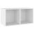 Cutie de depozitare viniluri, alb, 71x34x36 cm, lemn compozit GartenMobel Dekor
