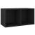 Cutie de depozitare viniluri, negru, 71x34x36 cm, lemn compozit GartenMobel Dekor