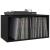 Cutie de depozitare viniluri, negru, 71x34x36 cm, lemn compozit GartenMobel Dekor