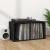 Cutie de depozitare viniluri, negru, 71x34x36 cm, lemn compozit GartenMobel Dekor