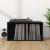 Cutie de depozitare viniluri, negru, 71x34x36 cm, lemn compozit GartenMobel Dekor