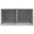 Cutie de depozitare viniluri, gri, 71x34x36 cm, lemn compozit GartenMobel Dekor