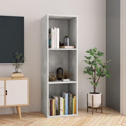 Bibliotecă/Dulap TV, gri beton, 36x30x114 cm, lemn prelucrat GartenMobel Dekor