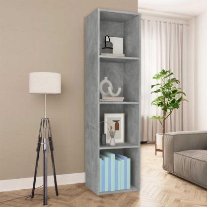 Bibliotecă/Dulap TV, gri beton, 36x30x143 cm, lemn prelucrat GartenMobel Dekor
