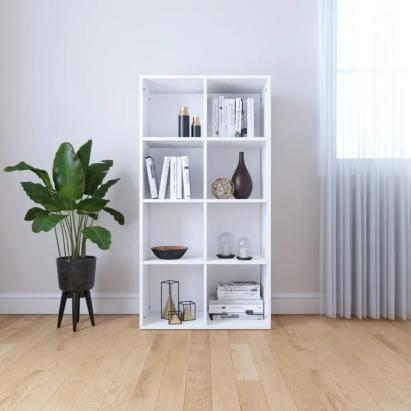Bibliotecă/Dulap, alb, 66x30x130 cm, lemn prelucrat GartenMobel Dekor