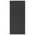 Bibliotecă/Dulap, negru, 66x30x130 cm, lemn prelucrat GartenMobel Dekor