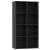 Bibliotecă/Dulap, negru, 66x30x130 cm, lemn prelucrat GartenMobel Dekor