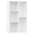 Bibliotecă/Dulap, alb, 50x25x80 cm, lemn prelucrat GartenMobel Dekor