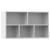 Bibliotecă/Dulap, alb, 50x25x80 cm, lemn prelucrat GartenMobel Dekor