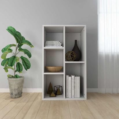 Bibliotecă/Dulap, alb, 50x25x80 cm, lemn prelucrat GartenMobel Dekor