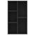 Bibliotecă/Dulap, negru, 50x25x80 cm, lemn prelucrat GartenMobel Dekor