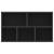 Bibliotecă/Dulap, negru, 50x25x80 cm, lemn prelucrat GartenMobel Dekor