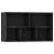 Bibliotecă/Dulap, negru, 50x25x80 cm, lemn prelucrat GartenMobel Dekor