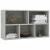 Bibliotecă/Dulap, gri beton, 50x25x80 cm, lemn prelucrat GartenMobel Dekor