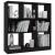 Bibliotecă, negru, 97,5x29,5x100 cm, lemn prelucrat GartenMobel Dekor