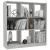 Bibliotecă, gri beton, 97,5x29,5x100 cm, lemn prelucrat GartenMobel Dekor