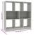 Bibliotecă, gri beton, 97,5x29,5x100 cm, lemn prelucrat GartenMobel Dekor