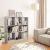 Bibliotecă, gri beton, 97,5x29,5x100 cm, lemn prelucrat GartenMobel Dekor