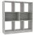 Bibliotecă, gri beton, 97,5x29,5x100 cm, lemn prelucrat GartenMobel Dekor