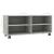 Dulap TV cu rotile, gri beton, 90x35x35, lemn prelucrat GartenMobel Dekor