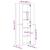 Dulap de birou, alb, 60x32x190 cm, lemn prelucrat GartenMobel Dekor