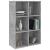 Bibliotecă/Servantă, gri beton, 66x30x98 cm, PAL GartenMobel Dekor