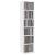 Dulap CD-uri, alb, 21x20x88 cm, lemn compozit GartenMobel Dekor