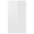 Birou, alb extralucios, 90x40x72 cm, lemn prelucrat GartenMobel Dekor