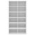 Pantofar, alb, 54x34x100,5 cm, lemn compozit GartenMobel Dekor
