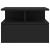 Noptiere suspendate, 2 buc., negru, 40x31x27 cm, lemn prelucrat GartenMobel Dekor