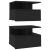 Noptiere suspendate, 2 buc., negru, 40x31x27 cm, lemn prelucrat GartenMobel Dekor
