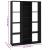 Separator cameră/Bibliotecă, negru 100x24x140 cm lemn prelucrat GartenMobel Dekor
