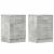 Noptiere, 2 buc., gri beton, 38x35x56 cm, lemn prelucrat GartenMobel Dekor